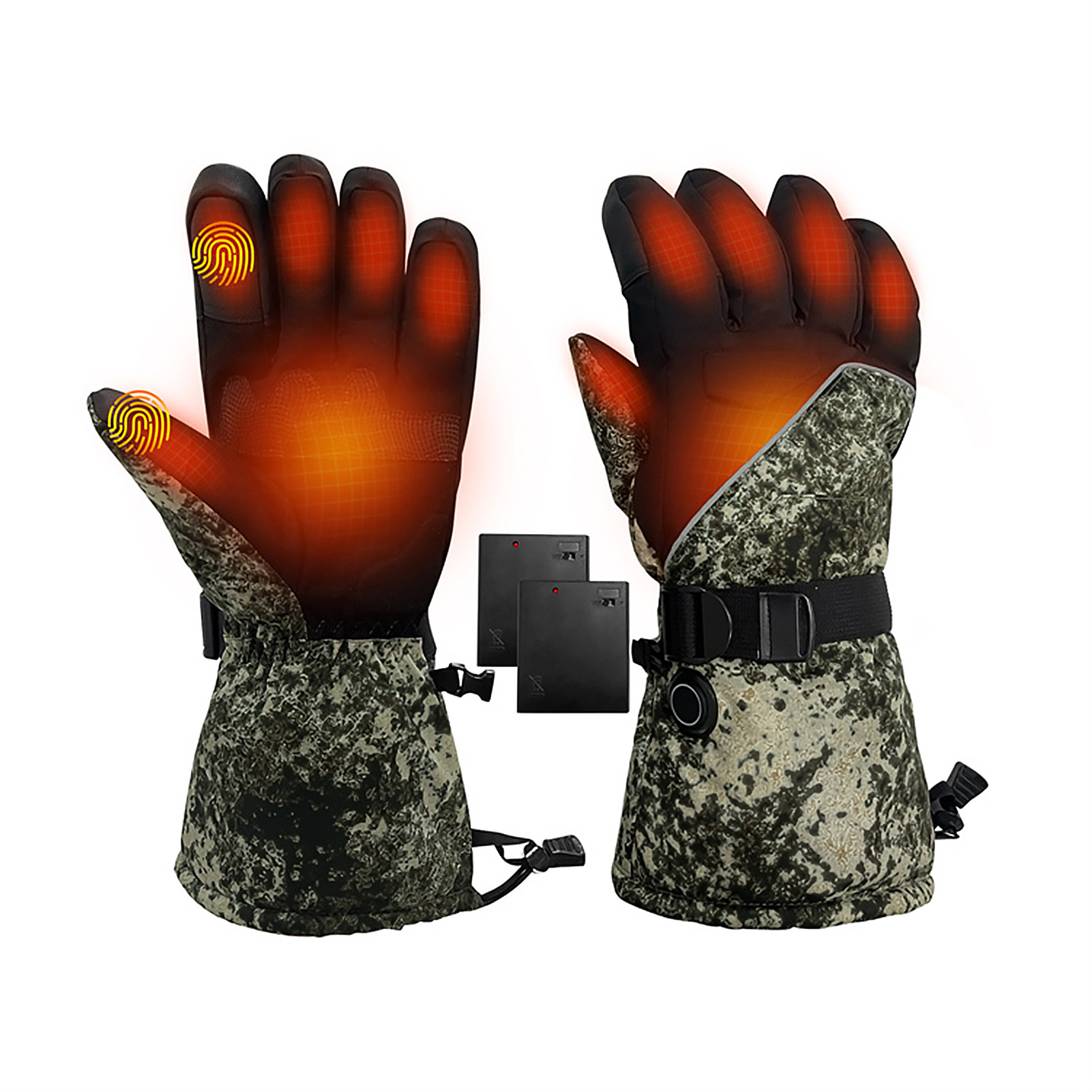 Heated Gloves Electric - Motorverwarmingshandschoenen Touchscreen Elektrisch verwarmde handschoenen met