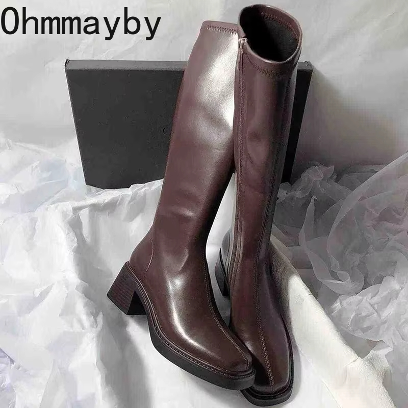 Winter Clothing Korea - Vintage Dikke Hak Vrouwen Knie Hoge