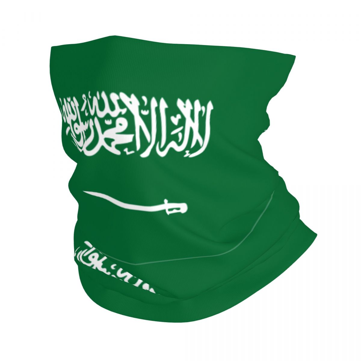 Wool Balaclava Knit - Saudi Arabië Vlag Bandana Neck Cover
