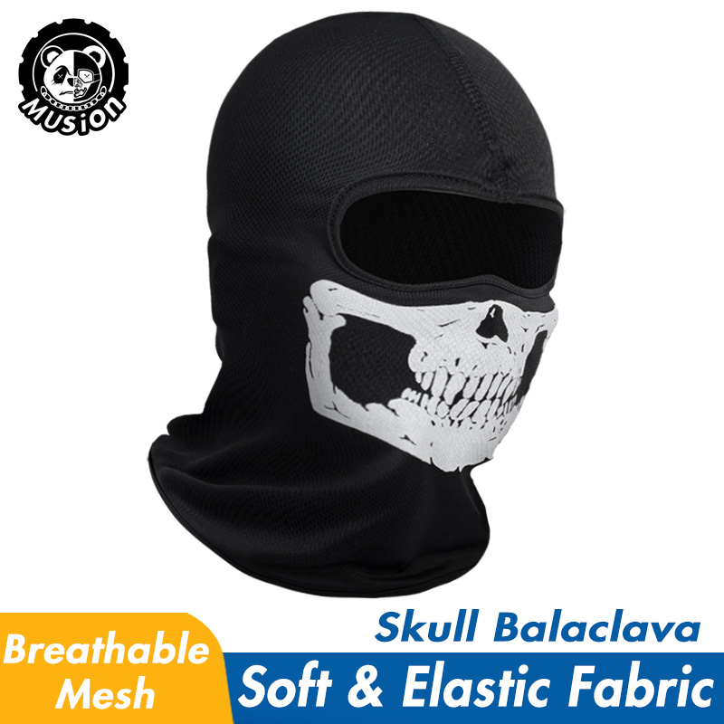 Wool Balaclava Knit - Musion Black Ghosts Bivakmuts Volgelaatsmasker voor