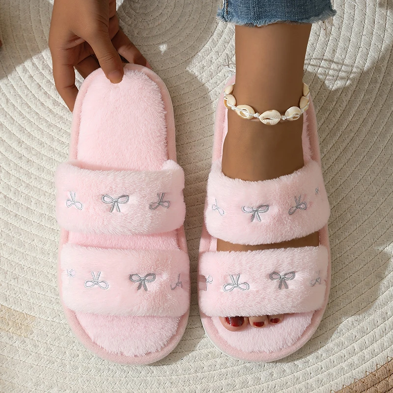 Modieuze Pluche Slippers met S - Winter Clothing Korea recensie en prijs