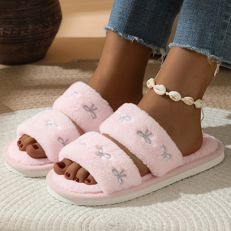 Modieuze Pluche Slippers met S - Winter Clothing Korea recensie en prijs