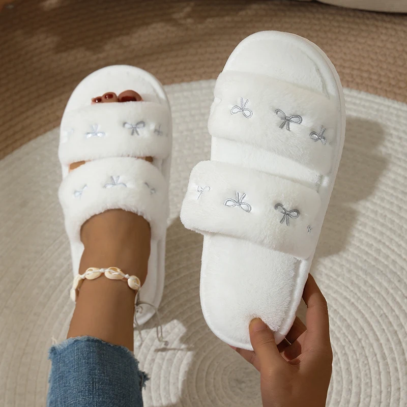 Modieuze Pluche Slippers met S - Winter Clothing Korea recensie en prijs
