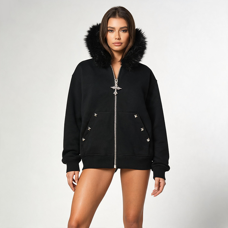 Y2K Gothic Zip-Up Hoodie met K - Winter Clothing Equipment recensie en prijs