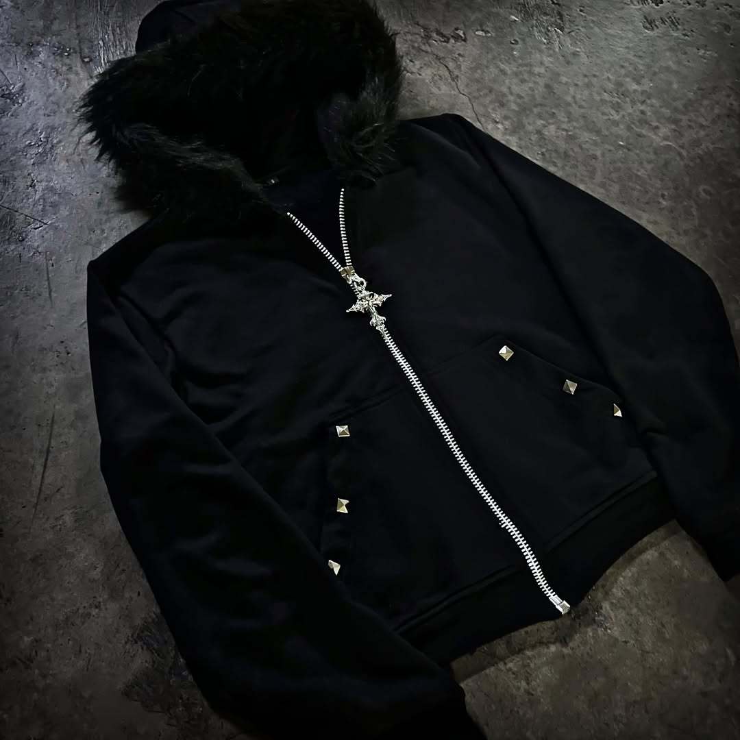 Y2K Gothic Zip-Up Hoodie met K - Winter Clothing Equipment recensie en prijs