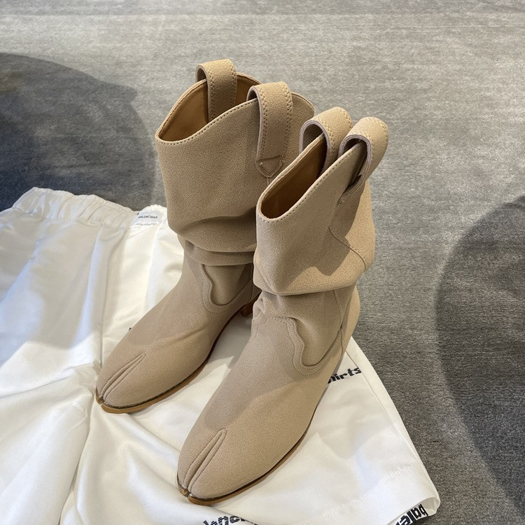 Mode vintage laarzen gespleten - Winter Clothing Korea recensie en prijs