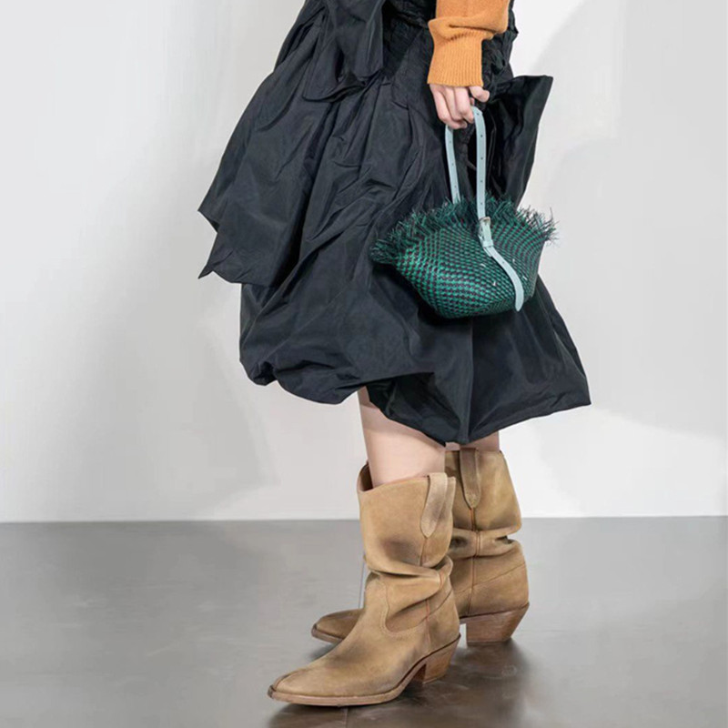 Mode vintage laarzen gespleten - Winter Clothing Korea recensie en prijs